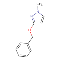 Chemical structure of 3-(benzyloxy)-1-methyl-1H-pyrazole - CSSB00135418432