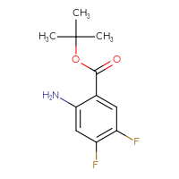 Chemical structure of tert-butyl 2-amino-4,5-difluorobenzoate - CSSB00005591442