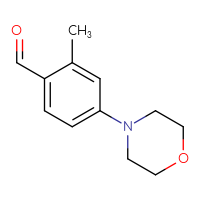 Chemical structure of 2-methyl-4-(morpholin-4-yl)benzaldehyde - CSSB00011361632