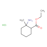 Chemical structure of ethyl 2-amino-2-methylcyclohexane-1-carboxylate hydrochloride - CSSB20963516034