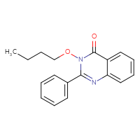 Chemical structure of 3-butoxy-2-phenyl-3,4-dihydroquinazolin-4-one - CSSB00161152882