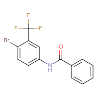Chemical structure of N-[4-bromo-3-(trifluoromethyl)phenyl]benzamide - CSSB00027998154