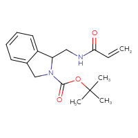 Chemical structure of tert-butyl 1-[(prop-2-enamido)methyl]-2,3-dihydro-1H-isoindole-2-carboxylate - CSSB06618796449