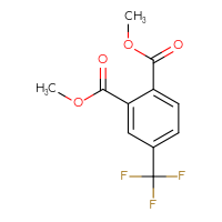 Chemical structure of 1,2-dimethyl 4-(trifluoromethyl)benzene-1,2-dicarboxylate - CSSB00016989750