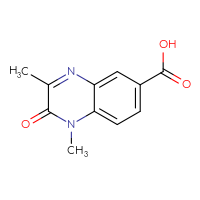 Chemical structure of 1,3-dimethyl-2-oxo-1,2-dihydroquinoxaline-6-carboxylic acid - CSSB00010115597