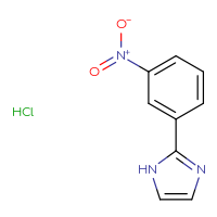 Chemical structure of 2-(3-nitrophenyl)-1H-imidazole hydrochloride - CSSB00000742809