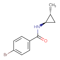 Chemical structure of 4-bromo-N-[(1R,2R)-2-methylcyclopropyl]benzamide - CSSB00135128215