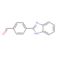 Chemical structure of 4-(1H-1,3-benzodiazol-2-yl)benzaldehyde - CSSB00020634348