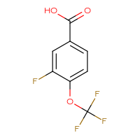Chemical structure of 3-fluoro-4-(trifluoromethoxy)benzoic acid - CSSB00000041587
