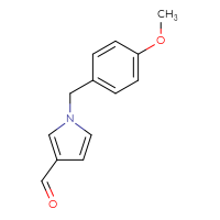 Chemical structure of 1-[(4-methoxyphenyl)methyl]-1H-pyrrole-3-carbaldehyde - CSSB00012361381