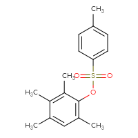 Chemical structure of 2,3,4,6-tetramethylphenyl 4-methylbenzene-1-sulfonate - CSSB14938262980