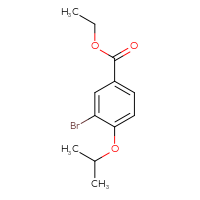 Chemical structure of ethyl 3-bromo-4-(propan-2-yloxy)benzoate - CSSB00000243736