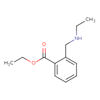Chemical structure of ethyl 2-[(ethylamino)methyl]benzoate - CSSB00010177317