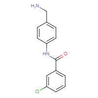 Chemical structure of N-[4-(aminomethyl)phenyl]-3-chlorobenzamide - CSSB00020653990