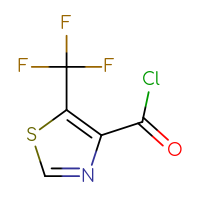 Chemical structure of 5-(trifluoromethyl)-1,3-thiazole-4-carbonyl chloride - CSSB00000718764