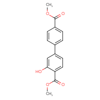 Chemical structure of 4,4'-dimethyl 3-hydroxy-[1,1'-biphenyl]-4,4'-dicarboxylate - CSSB00138415170