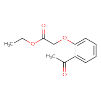 Chemical structure of ethyl 2-(2-acetylphenoxy)acetate - CSSB00000173246