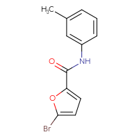 Chemical structure of 5-bromo-N-(3-methylphenyl)furan-2-carboxamide - CSSB00000153658