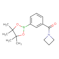 Chemical structure of 1-[3-(4,4,5,5-tetramethyl-1,3,2-dioxaborolan-2-yl)benzoyl]azetidine - CSSB00010725094