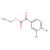 Chemical structure of ethyl 2-(3,4-dibromophenyl)-2-oxoacetate - CSSB21103686123