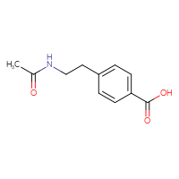 Chemical structure of 4-(2-acetamidoethyl)benzoic acid - CSSB00000230364