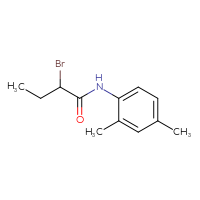 Chemical structure of 2-bromo-N-(2,4-dimethylphenyl)butanamide - CSSB00011763389