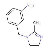 Chemical structure of 3-[(2-methyl-1H-imidazol-1-yl)methyl]aniline - CSSB00000704726