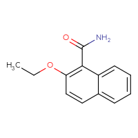 Chemical structure of 2-ethoxynaphthalene-1-carboxamide - CSSB00010251959
