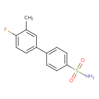 Chemical structure of 4'-fluoro-3'-methyl-[1,1'-biphenyl]-4-sulfonamide - CSSB01744466479