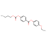 Chemical structure of 4-ethoxyphenyl 4-[(butoxycarbonyl)oxy]benzoate - CSSB00016988797