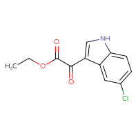 Chemical structure of ethyl 2-(5-chloro-1H-indol-3-yl)-2-oxoacetate - CSSB00005795723