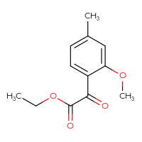 Chemical structure of ethyl 2-(2-methoxy-4-methylphenyl)-2-oxoacetate - CSSB00033534718