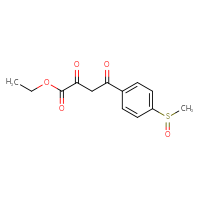 Chemical structure of ethyl 4-(4-methanesulfinylphenyl)-2,4-dioxobutanoate - CSSB21495860027