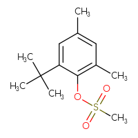 Chemical structure of 2-tert-butyl-4,6-dimethylphenyl methanesulfonate - CSSB15034090602