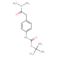 Chemical structure of tert-butyl N-{4-[(dimethylcarbamoyl)methyl]phenyl}carbamate - CSSB00011222174