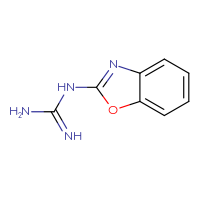 Chemical structure of N-(1,3-benzoxazol-2-yl)guanidine - CSSB00000008547