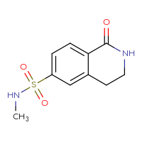 Chemical structure of N-methyl-1-oxo-1,2,3,4-tetrahydroisoquinoline-6-sulfonamide - CSSB03560357382