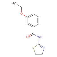 Chemical structure of N-(4,5-dihydro-1,3-thiazol-2-yl)-3-ethoxybenzamide - CSSB00046205785