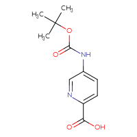 Chemical structure of 5-{[(tert-butoxy)carbonyl]amino}pyridine-2-carboxylic acid - CSSB00012357453