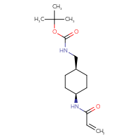 Chemical structure of tert-butyl N-{[(1s,4s)-4-(prop-2-enamido)cyclohexyl]methyl}carbamate - CSSB20481123089