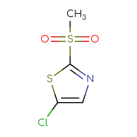 Chemical structure of 5-chloro-2-methanesulfonyl-1,3-thiazole - CSSB00015740997