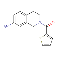 Chemical structure of 2-(thiophene-2-carbonyl)-1,2,3,4-tetrahydroisoquinolin-7-amine - CSSB00003677359