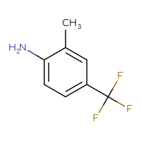 Chemical structure of 2-methyl-4-(trifluoromethyl)aniline - CSSB00000067217