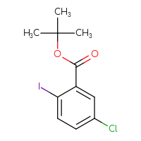 Chemical structure of tert-butyl 5-chloro-2-iodobenzoate - CSSB00014326660