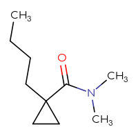 Chemical structure of 1-butyl-N,N-dimethylcyclopropane-1-carboxamide - CSSB00113724426