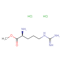 Chemical structure of methyl (2S)-2-amino-5-carbamimidamidopentanoate dihydrochloride - CSSB00000020732