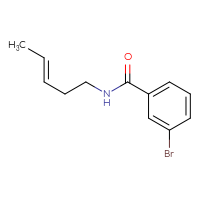 Chemical structure of 3-bromo-N-[(3E)-pent-3-en-1-yl]benzamide - CSSB00012031761