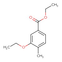 Chemical structure of ethyl 3-ethoxy-4-methylbenzoate - CSSB00000073257