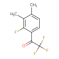 Chemical structure of 2,2,2-trifluoro-1-(2-fluoro-3,4-dimethylphenyl)ethan-1-one - CSSB02136166787