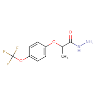 Chemical structure of 2-[4-(trifluoromethoxy)phenoxy]propanehydrazide - CSSB00000643521